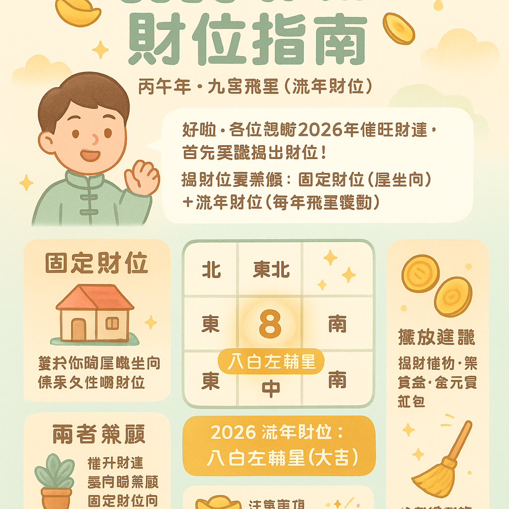 2026財位點樣搵？