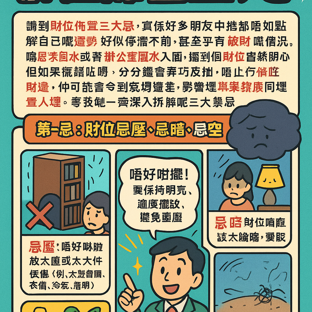 財位佈置三大忌